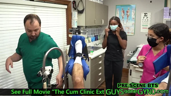 The Cum Clinic Extraction # 6 With Angel Ramiraz, Naked Doctor Jerks Restrained Cock, Watch Entire Film At GuysGoneGynoCom